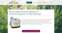 Desktop Screenshot of oekotherm.at